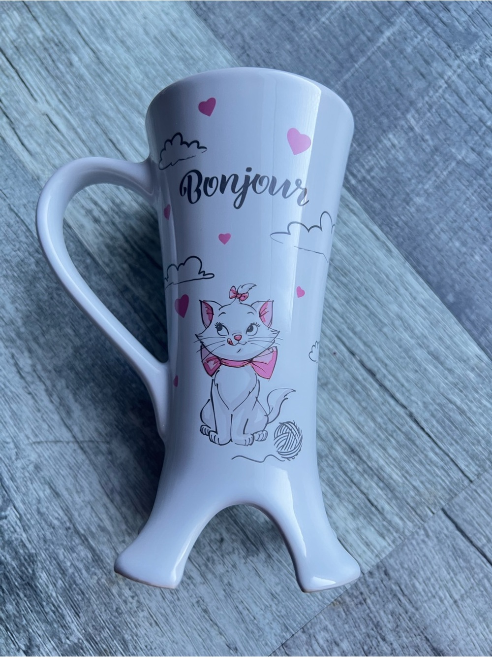 Disney Marie Bonjour Eiffel Tower Mug